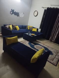 L shape sofa set