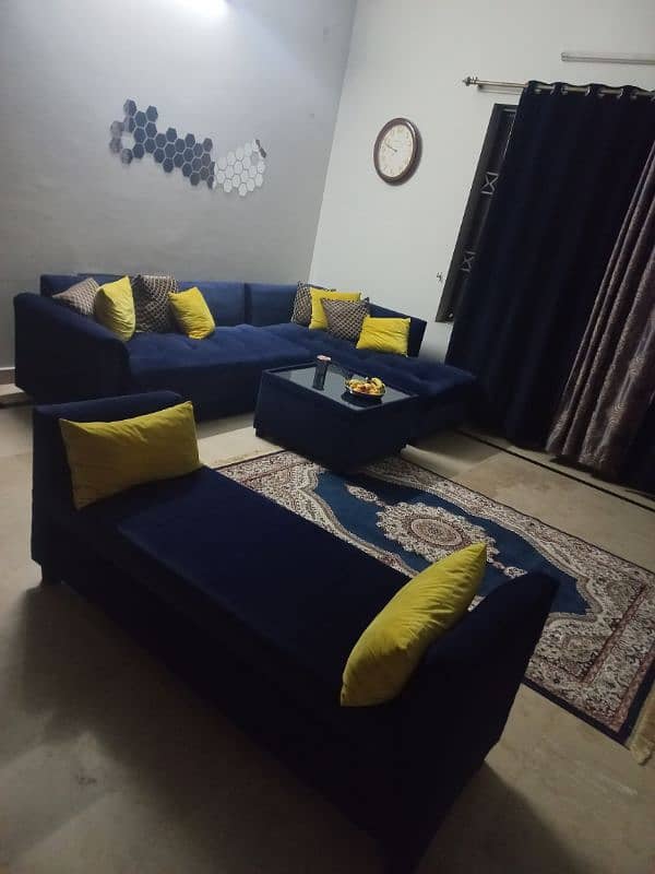 L shape sofa set 0