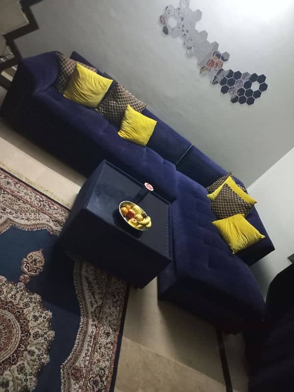 L shape sofa set 1