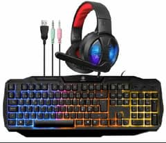 RGB GAMING KEYBOARD AND HEADSET COMBO