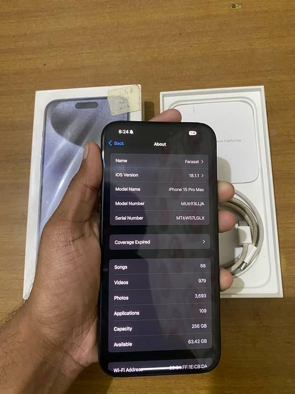 Iphone 15 pro max 256gb Non pta Jv 7