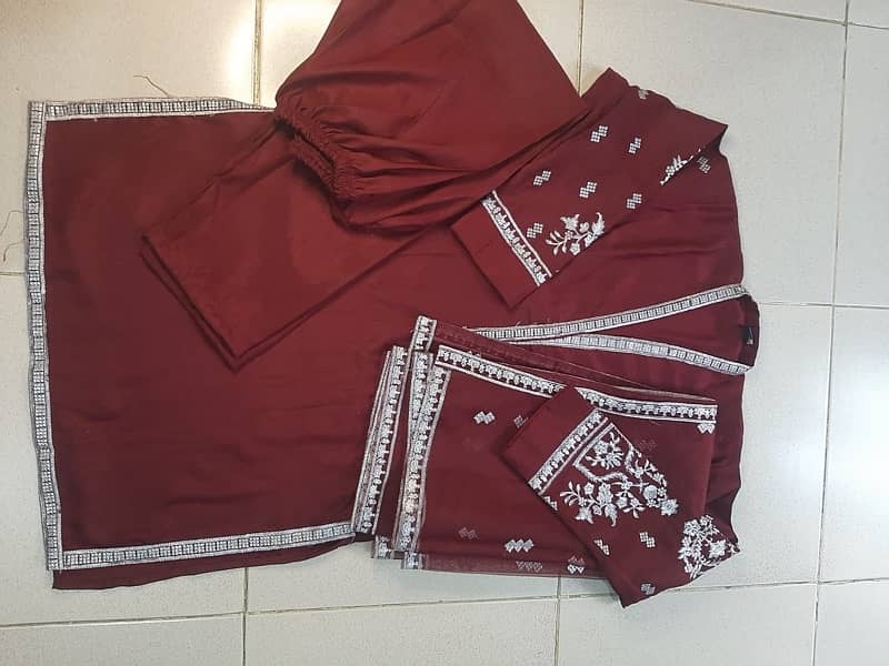 3pc Raw Silk Suits 3