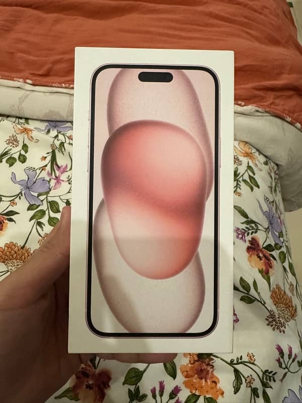 urgent sell sealed pack iphone 15plus pink 0