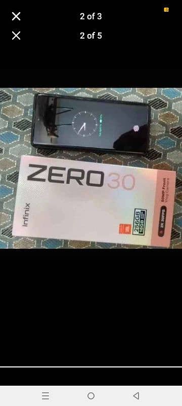 Infinix zero 30 with box 4 month warranty 3