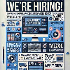 Graphic Designer/Video Editor – Fresh Talent Wanted