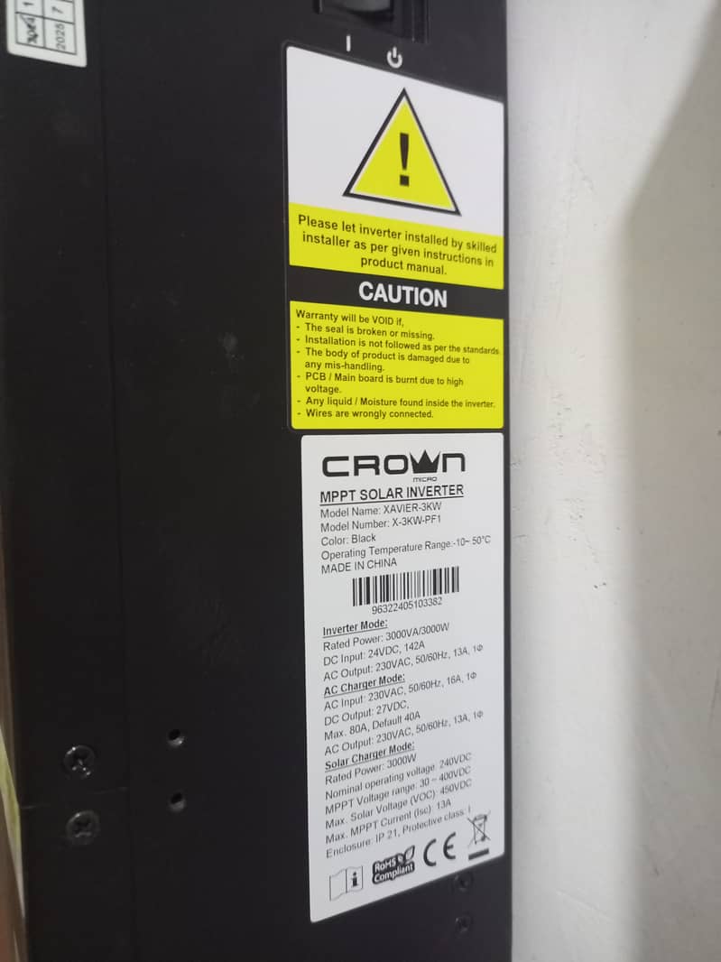 3kw crown solar hybrid inverter for sale 2