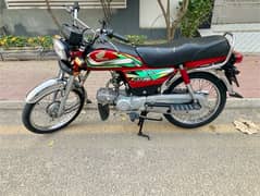 Honda cd 70 red color