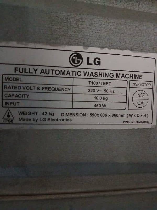 LC automatic washing machine 1