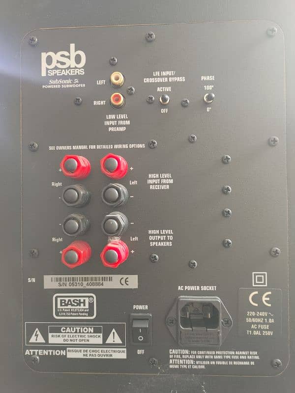 PSB Speakers B25 The Image Series Subsonic 5i Complete sound system 10