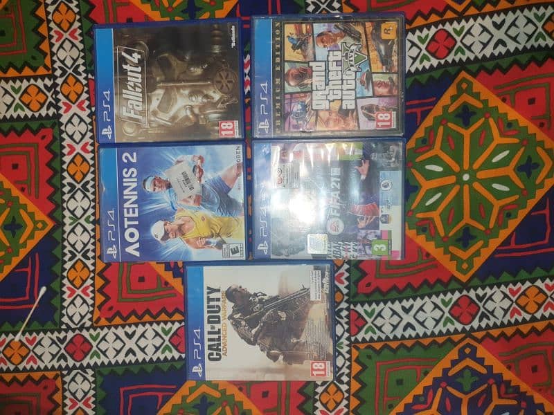 Ps4 Pro 4k 1Tb 5 games 2