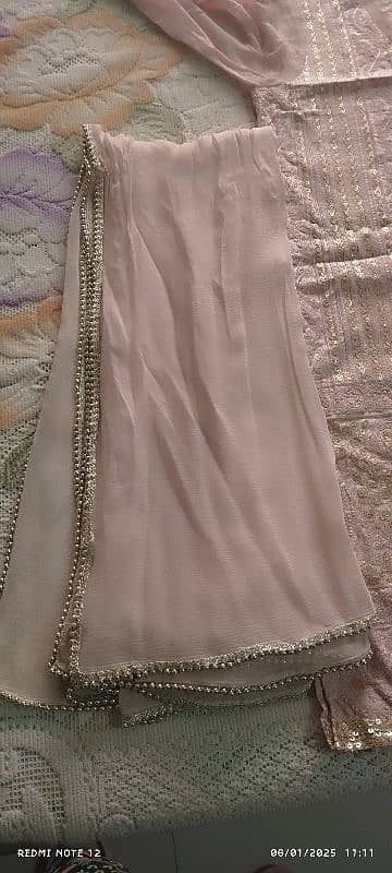 Agha Noor 2 piece shirt dopatta party wear 5