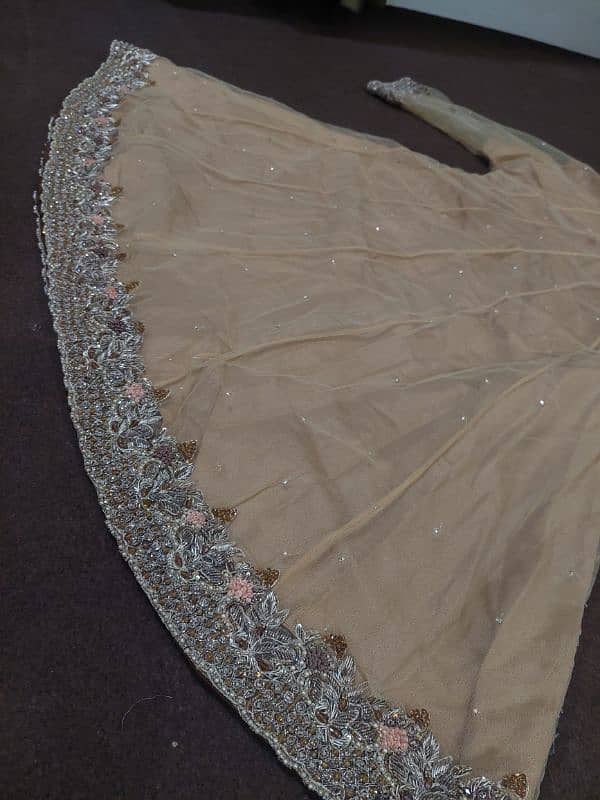 Walima Dress Peach Colour 4