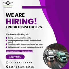 Truck Dispatcher (Experienced Only) CSR Required