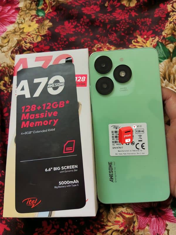 Itel A70.4+8GB RAM & 128GB ROM 0