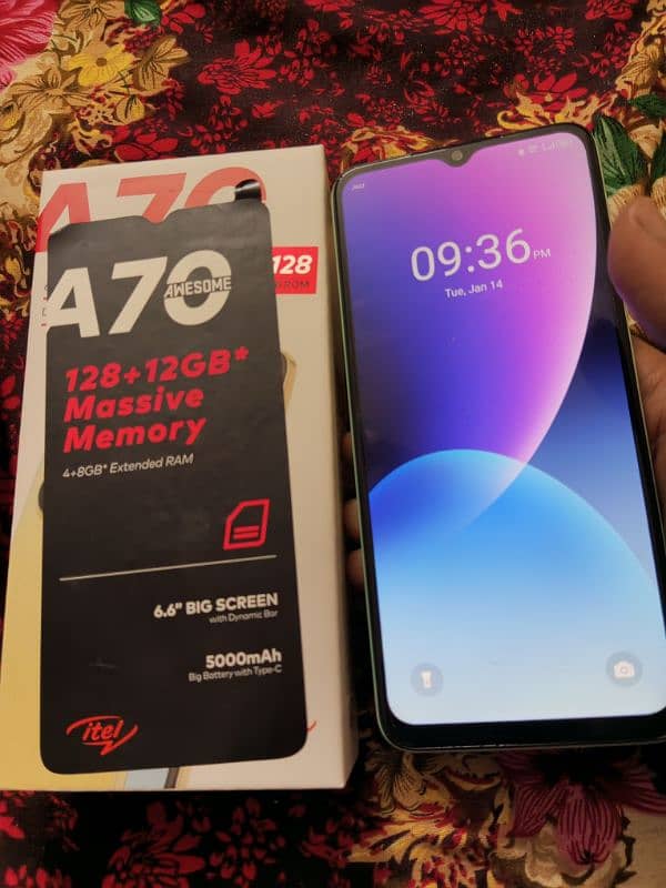 Itel A70.4+8GB RAM & 128GB ROM 1