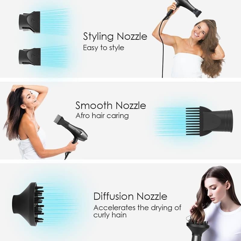 Professional Hair Dryer - Hair Dryer Machine Hot & Cold 9