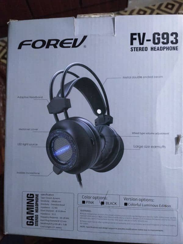 FOREV FV G93 GAMING HEADPHONE 0