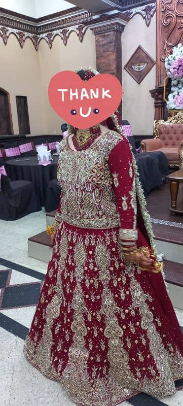 Bridal lehenga Only One day Used For Sale 2