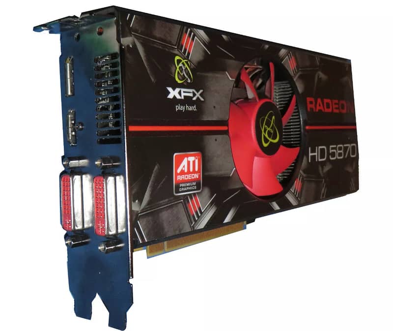 Radeon XFX HD 5870 1GB Gaming Graphics Card for PC (Great) 0