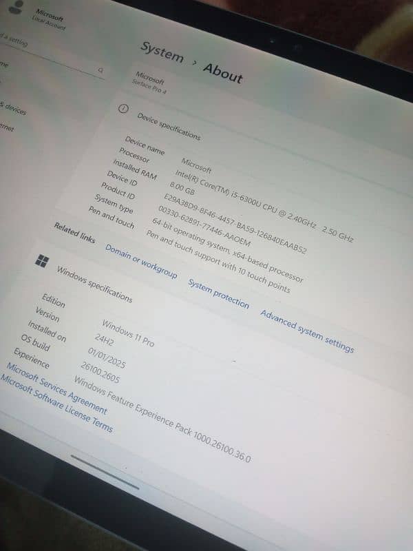 Surface pro 4  (urgent sale) 5