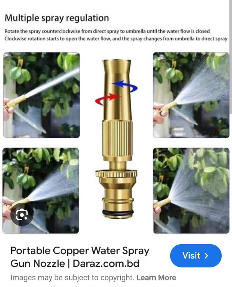 Water nozzle copper 5