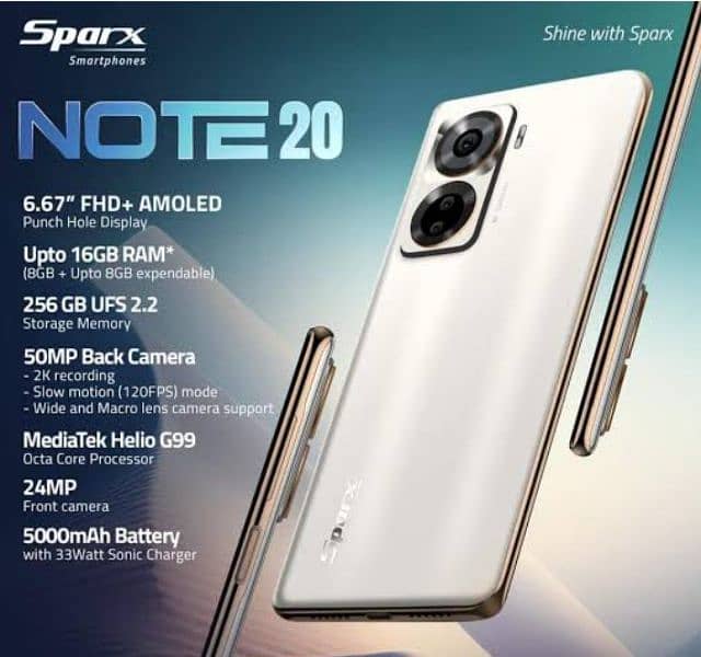 sparx note 20 just box open brand new 2