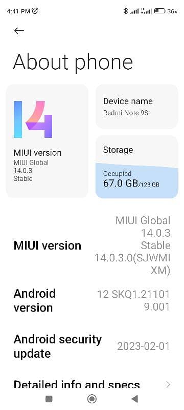 Redmi note 9s 6+2 gb ram 128 with box 2