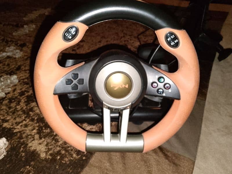 PXN V3 PRO STEERING WHEEL USED IN VERY GOOD CONDITION FOR PC,XBOX ETC 0