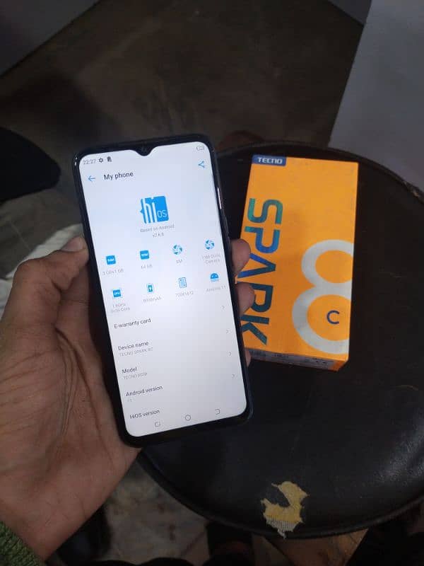 Tecno spark 8c 3+1 gb ram 64memory 5