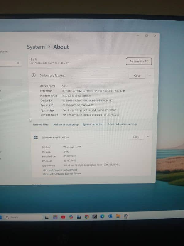 HP ALL IN ONE PC (core i7 10th gen) 6