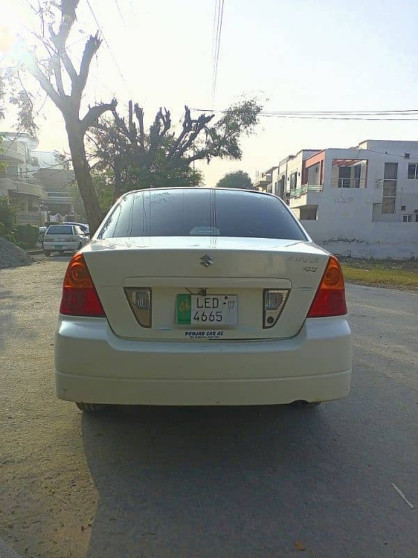 Suzuki Liana 2007 white sedan good 1