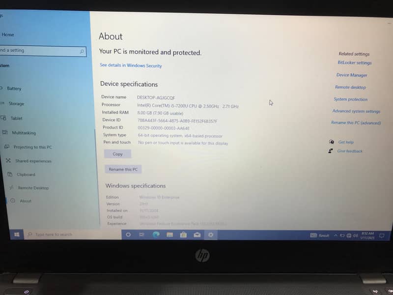 HP Probook 450 G4 Ci5 7th Gen 6