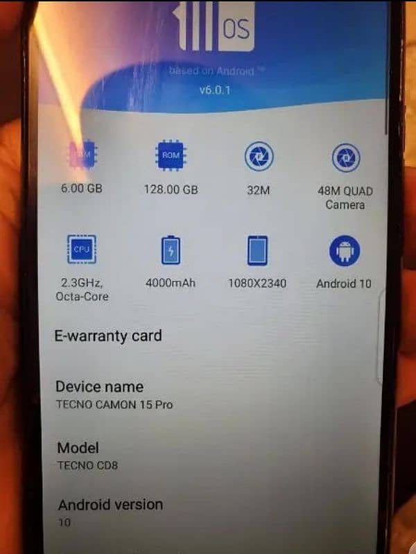 Tecno camon 15 pro 4