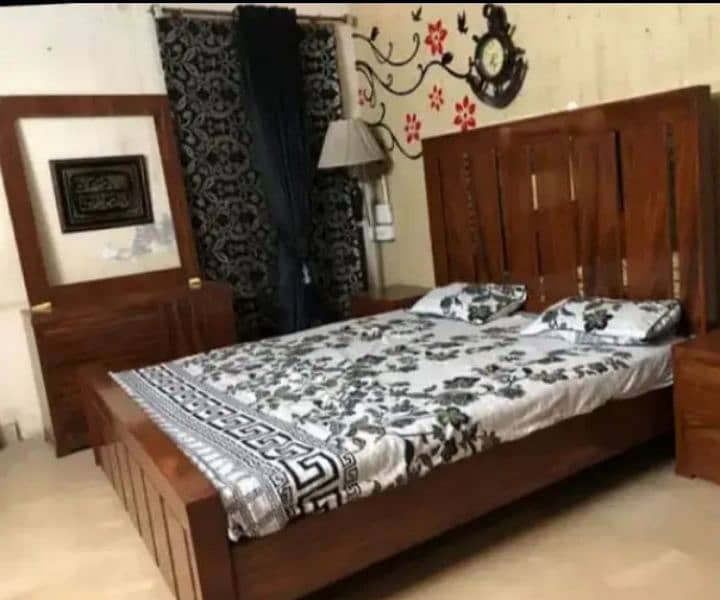 Shisham bed Wooden bed Double bed 0