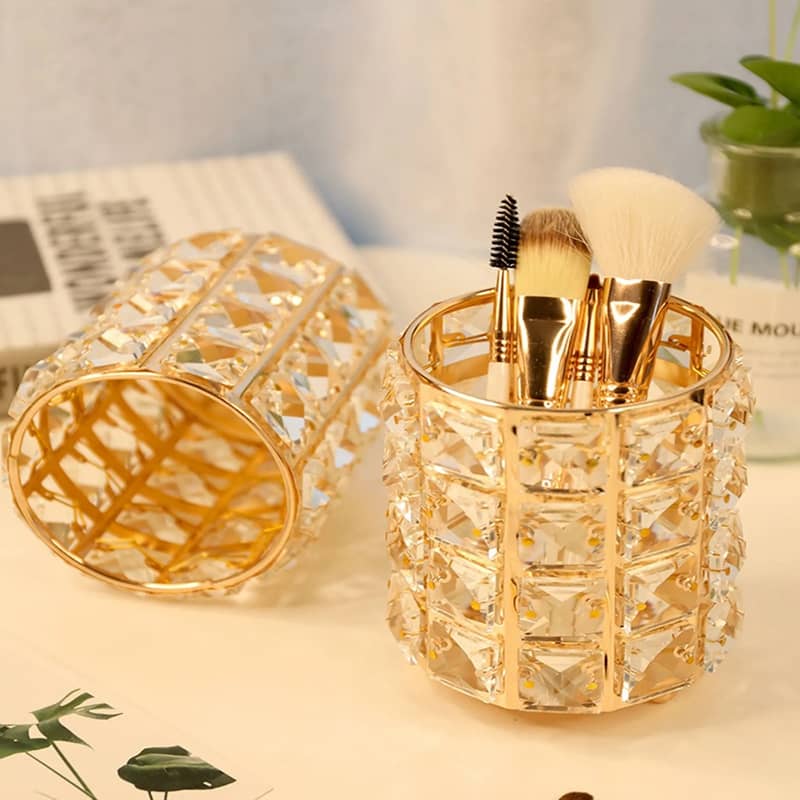 (nw000129) Crystal Makeup Brush Holder Or Pen Holder 0