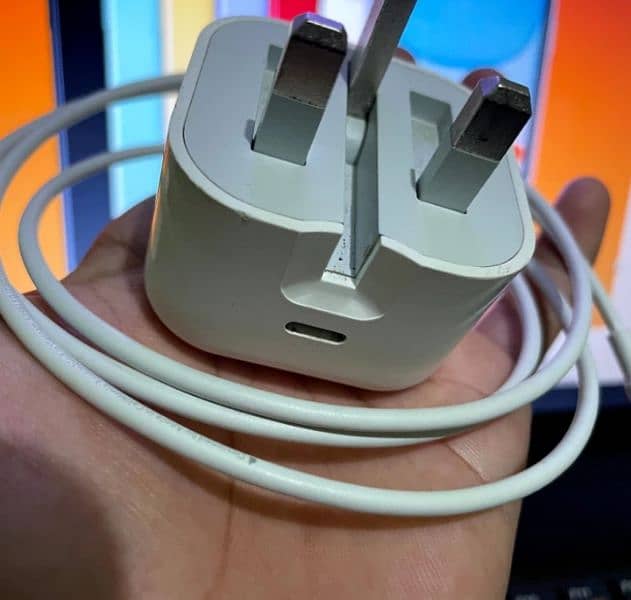 iphone 20watt 3 pin 100% original charger one month backup 03234806676 1