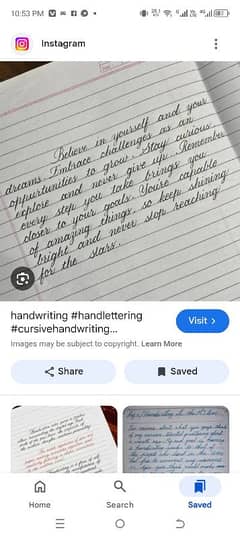 handwriting Assignment work