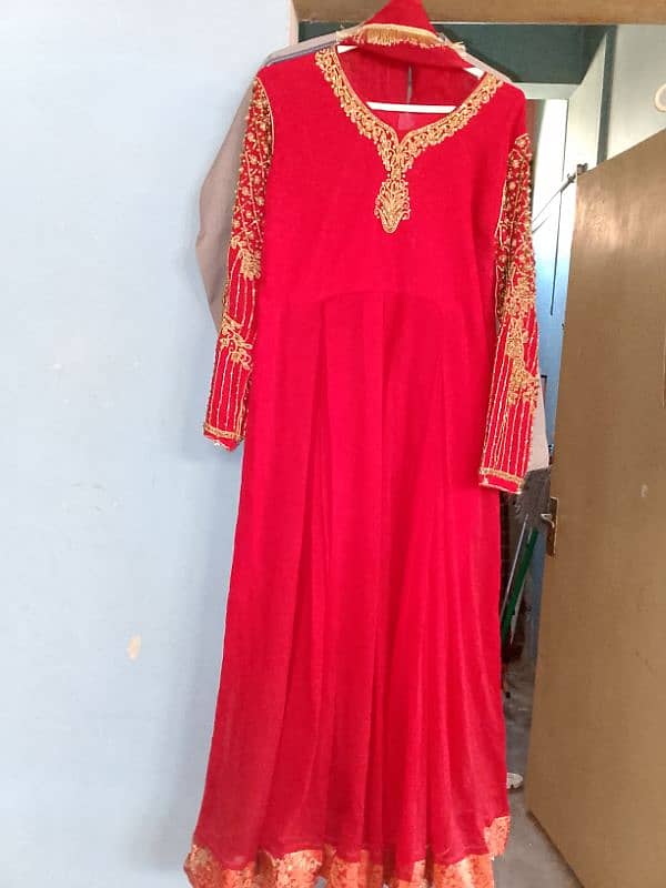 once wear red maxi in large size 1