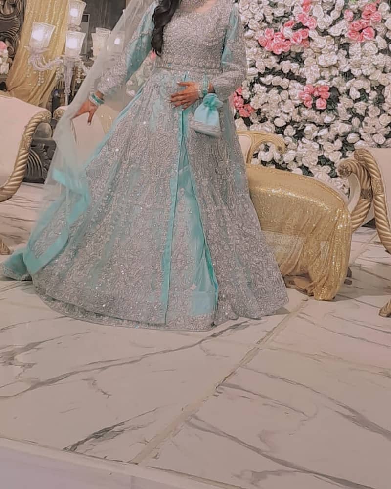 Ice blue Walima Bridal dress 0