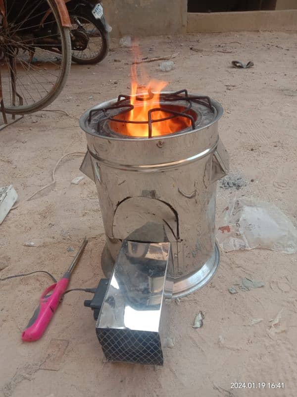 Biomass chulha and Pallets Stove 6