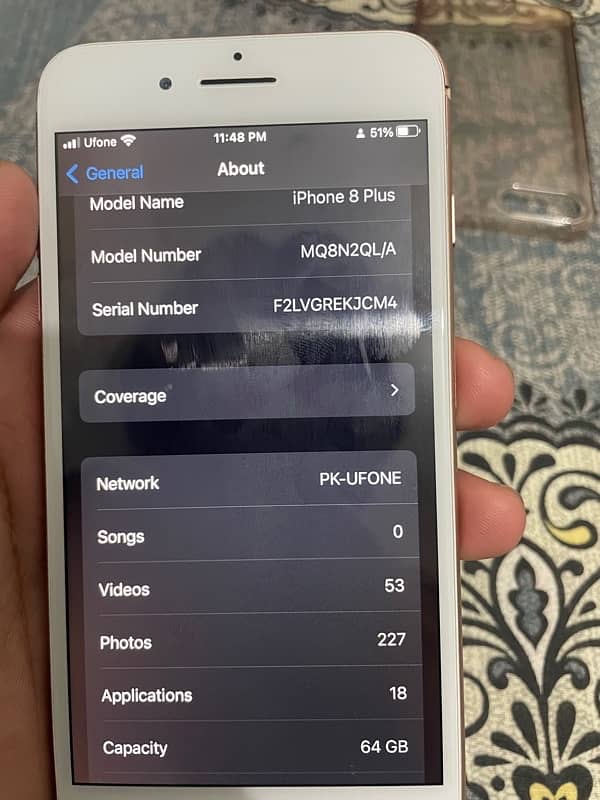 IPhone 8 Plus PTA approved 64gb 1