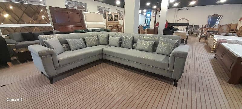 brand new sofa l shape good fabrics diamond form  10 year warranty 0