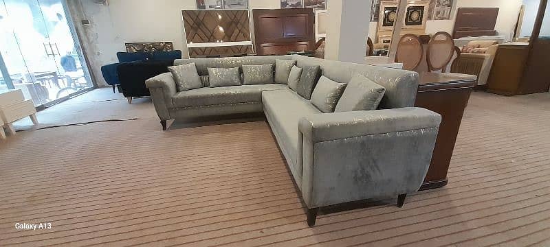 brand new sofa l shape good fabrics diamond form  10 year warranty 1