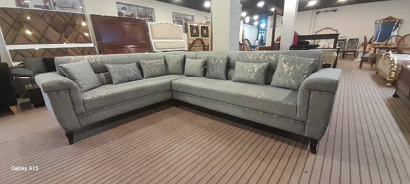 brand new sofa l shape good fabrics diamond form  10 year warranty 3