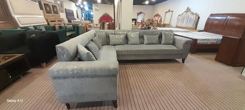 brand new sofa l shape good fabrics diamond form  10 year warranty 4