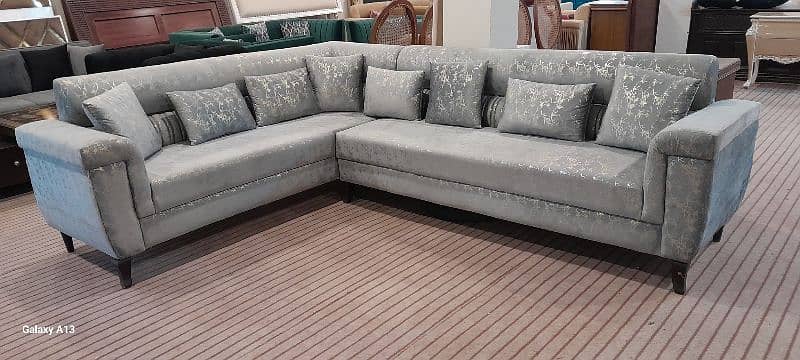 brand new sofa l shape good fabrics diamond form  10 year warranty 6