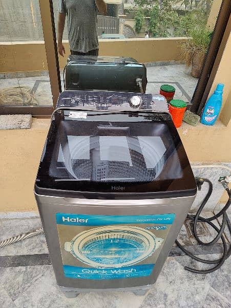 Haier fully automatic like new washing and dry machine for sale 0