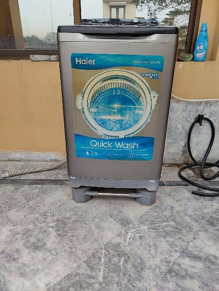 Haier fully automatic like new washing and dry machine for sale 1