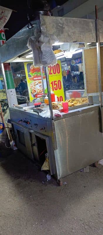 fastfood counter with fyer and hotplate complete setup 1