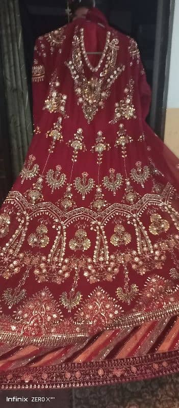 beautiful red stitched maxi 6